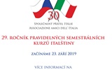 29. ročník pravidelných semestrálních kurzů italštiny
